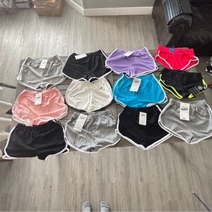 Athletic Dolphin-Trim Running Shorts Bundle - Multiple Colors